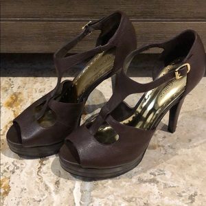 BCBGirls T-Strap platform heels